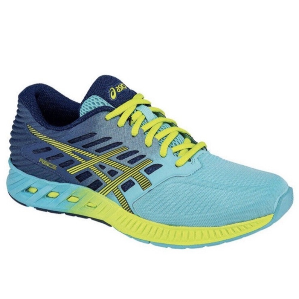 ASICS Fuze-X 🐠Turquoise & Lime Green🐠 Running Shoes (US Size 6)